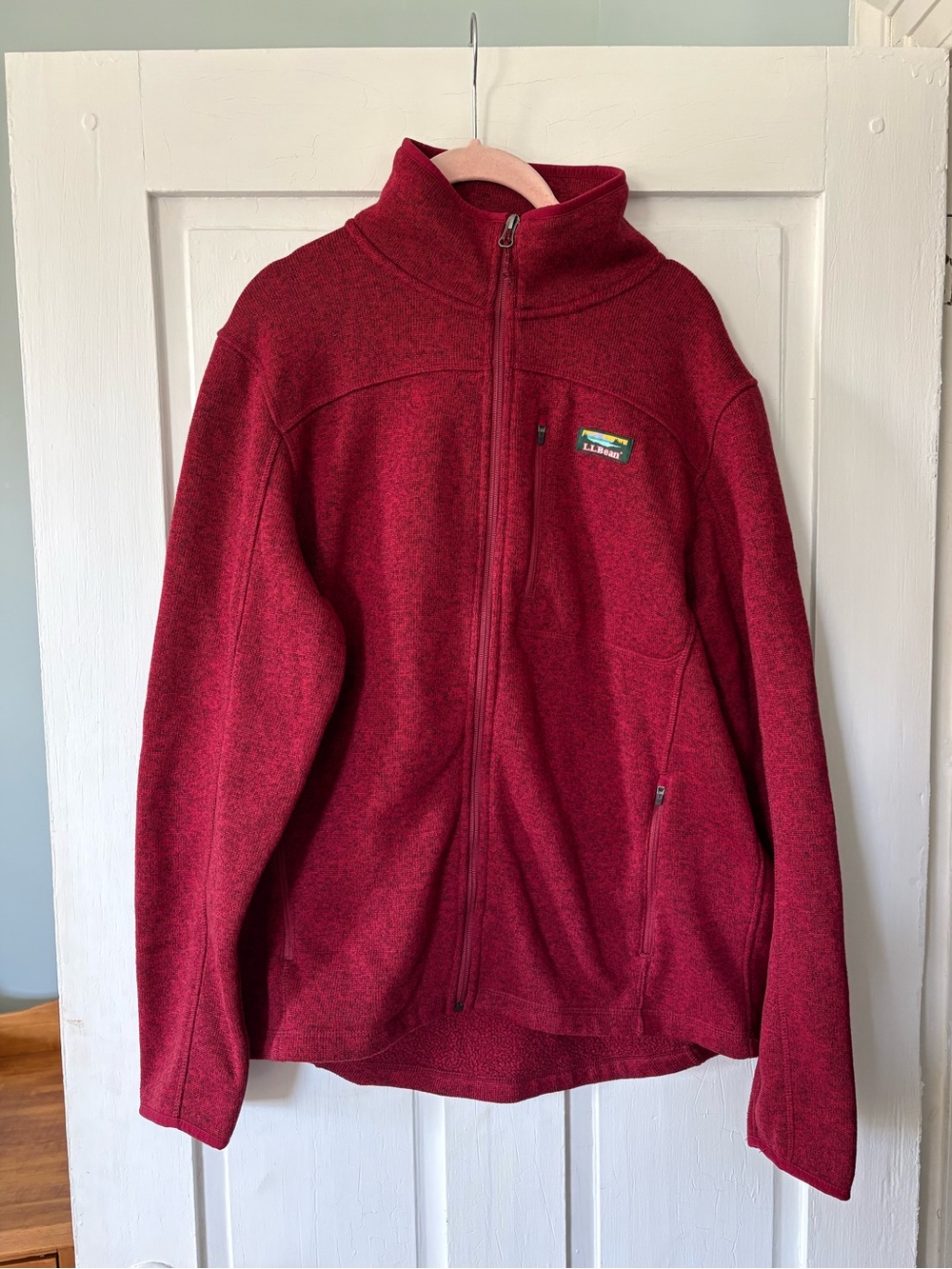 L.L.Bean Red Zip Up Jacket Medium Men’s